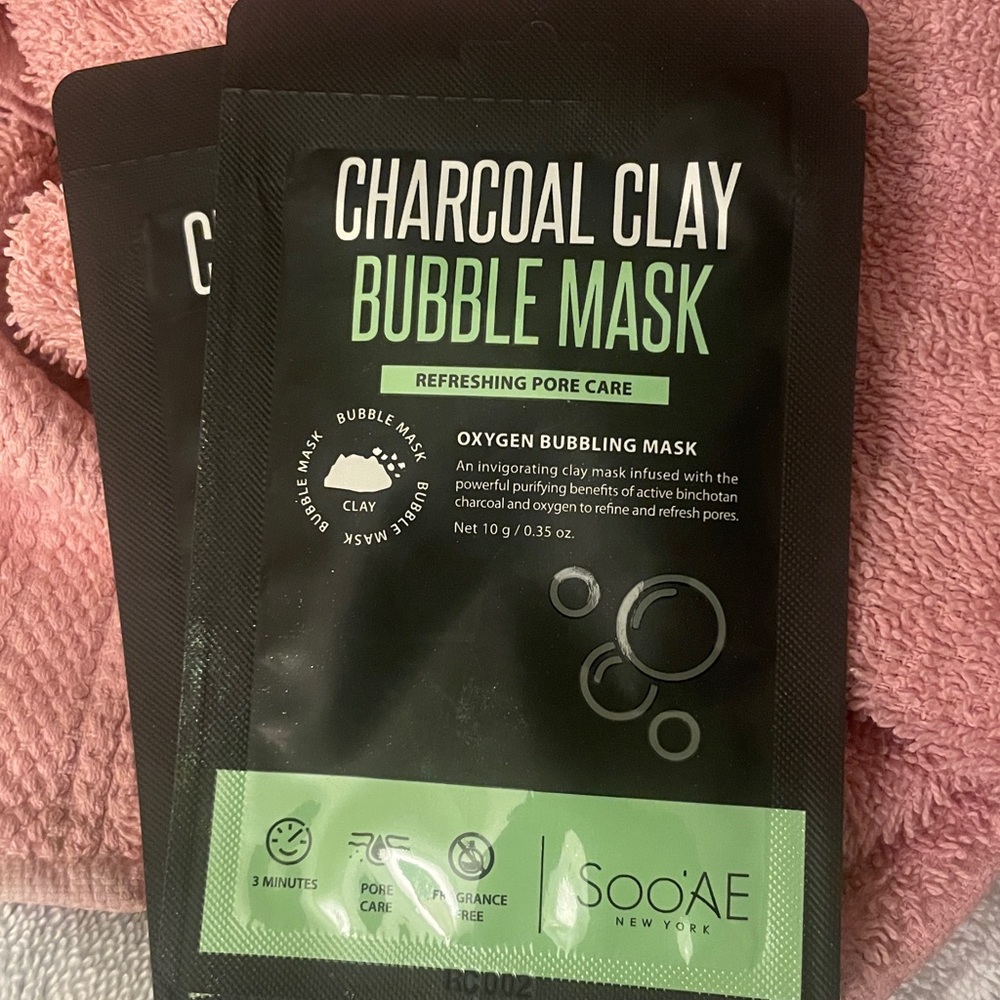 2 charcoal masks